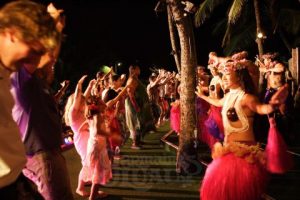 Learning hula is one of the highlights of the luau