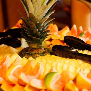 Fresh fruit makes a sweet finish to a luau feast