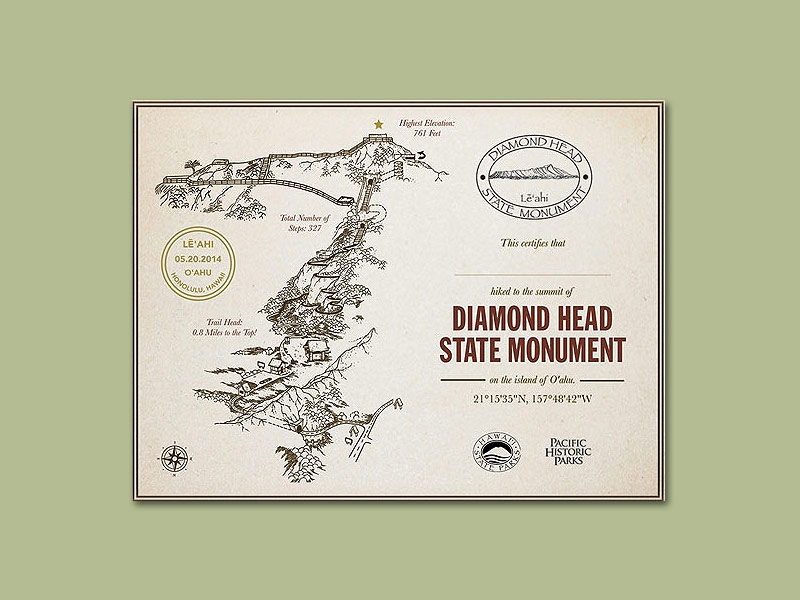 Diamond Head Gift Map