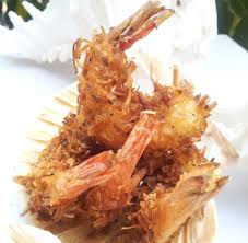 Coconut shrimp is a popular luau offering. It's ono!