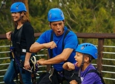 Ziplining is fun for the entire family