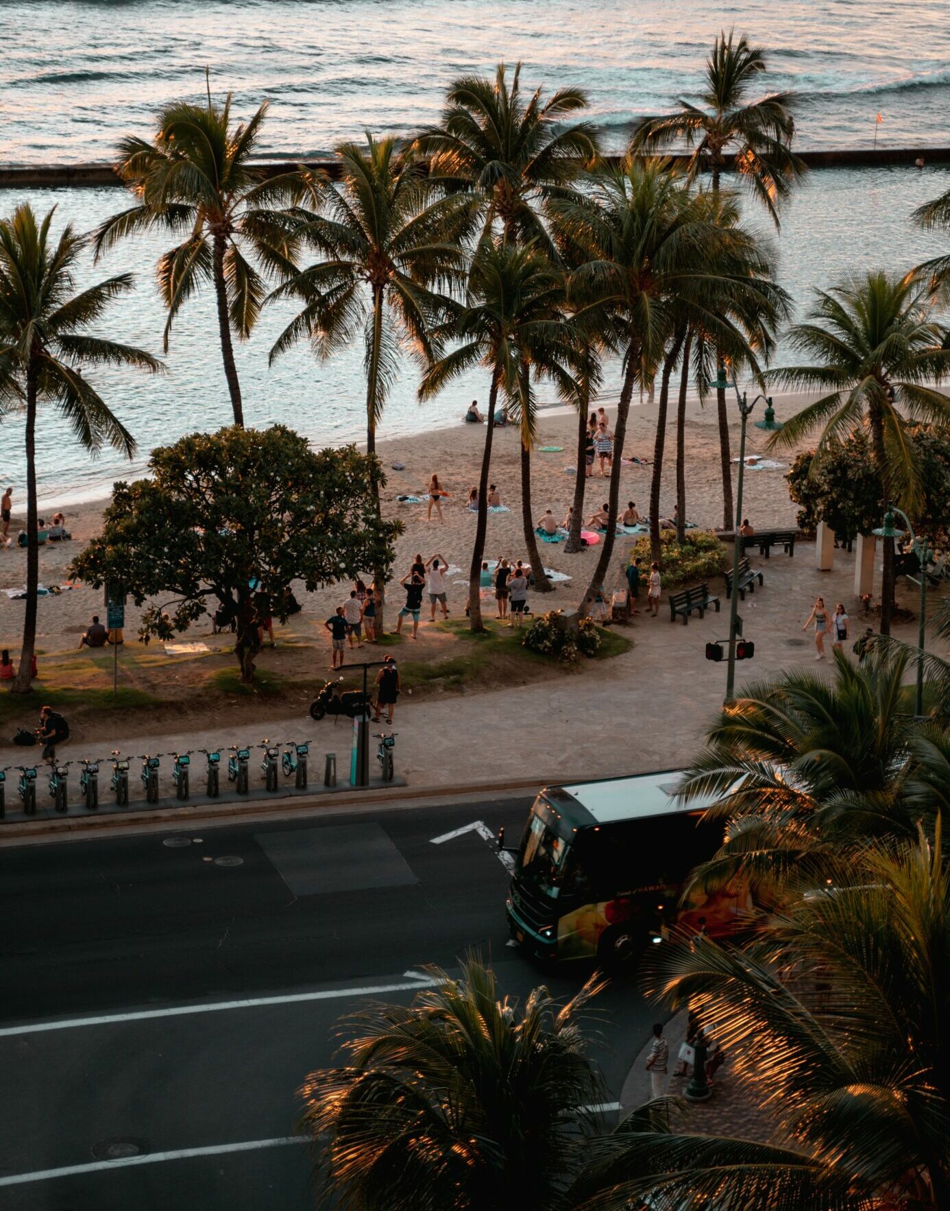 Bus, beach walk, and bikes, just a few of the Oahu transportation tips